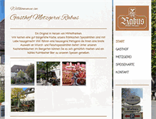 Tablet Screenshot of gasthof-rabus.de